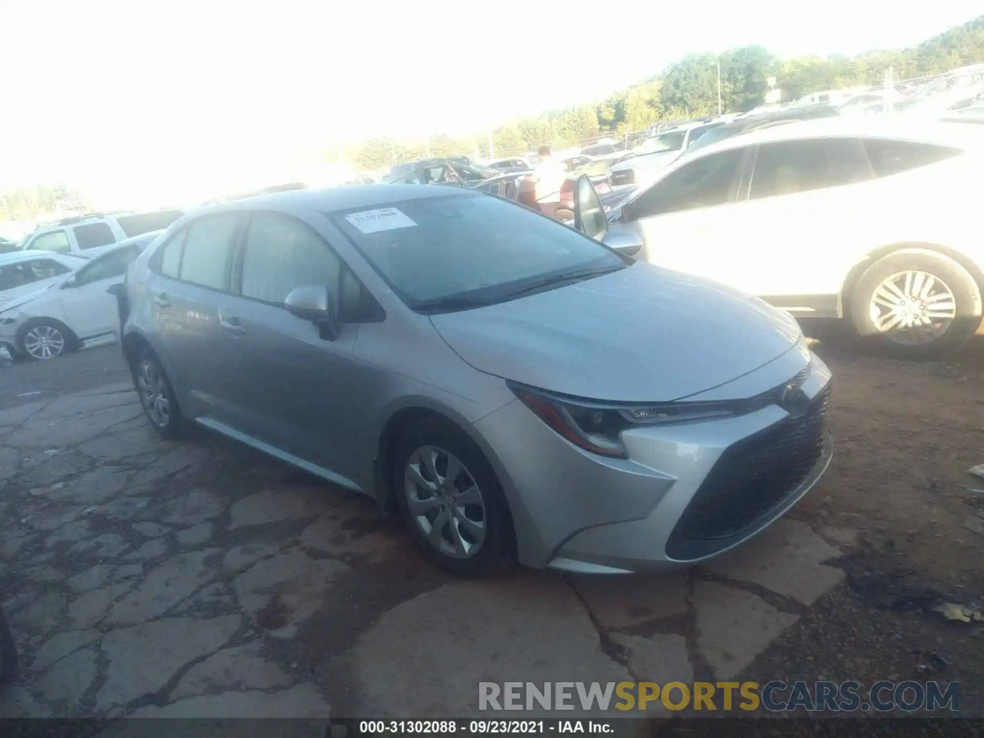 1 Photograph of a damaged car JTDEPMAE2MJ153885 TOYOTA COROLLA 2021