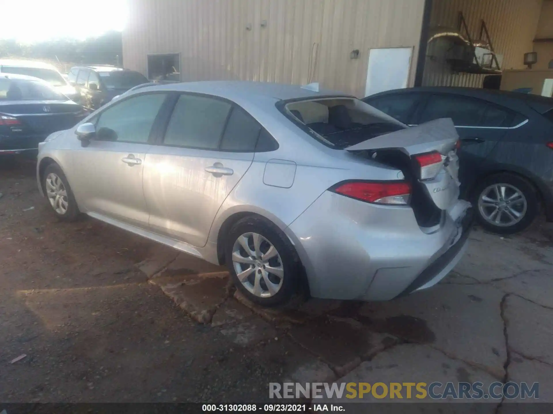 3 Photograph of a damaged car JTDEPMAE2MJ153885 TOYOTA COROLLA 2021