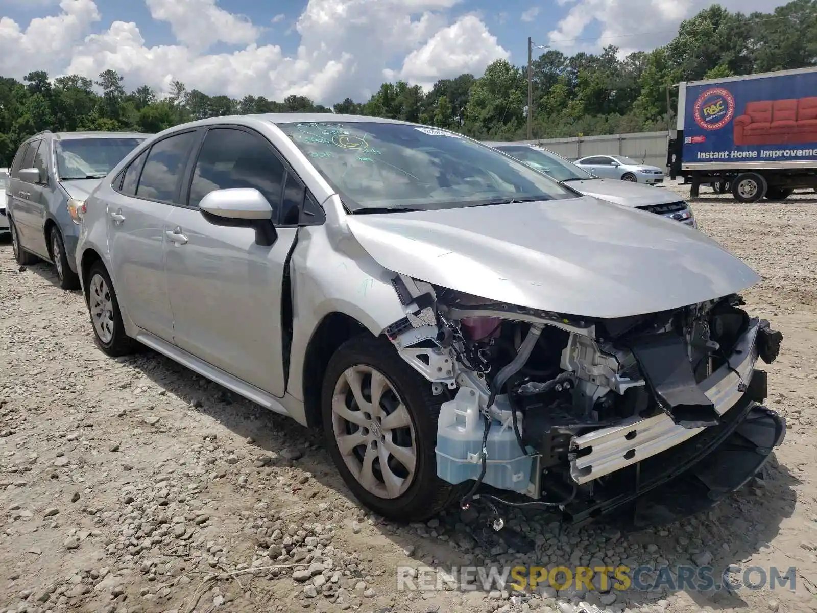 1 Photograph of a damaged car JTDEPMAE2MJ154292 TOYOTA COROLLA 2021