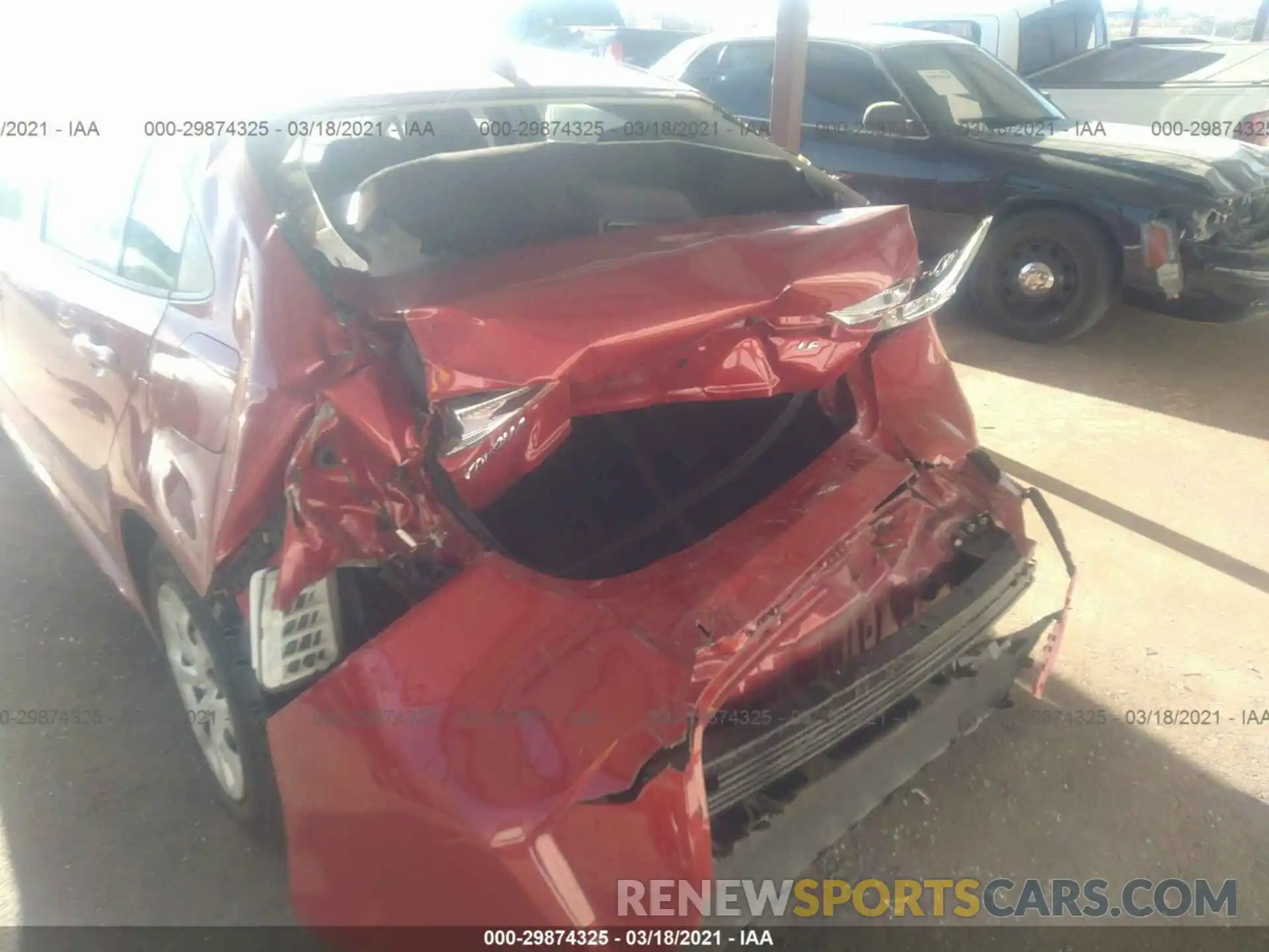 6 Photograph of a damaged car JTDEPMAE2MJ155779 TOYOTA COROLLA 2021