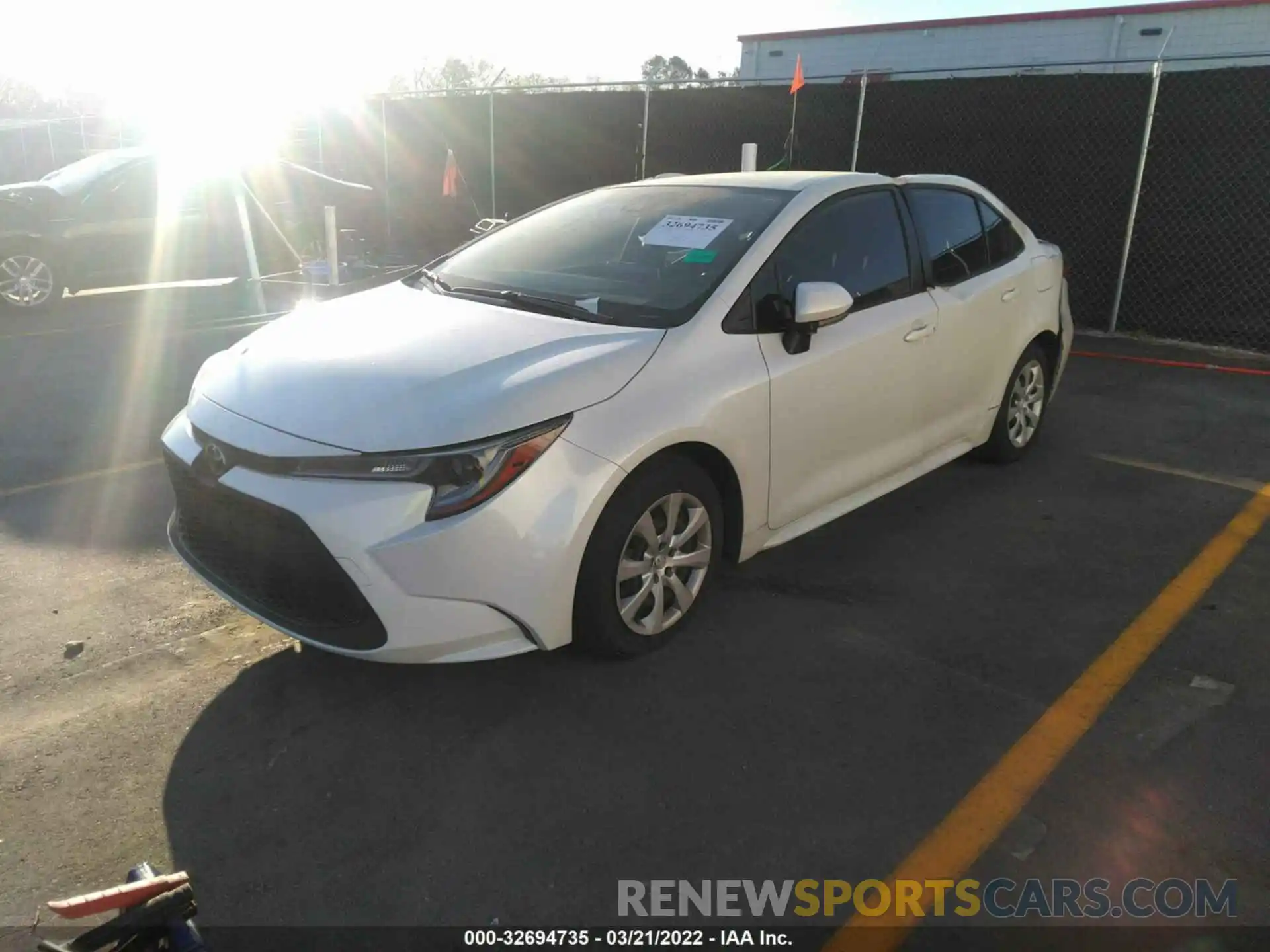 2 Photograph of a damaged car JTDEPMAE2MJ155880 TOYOTA COROLLA 2021