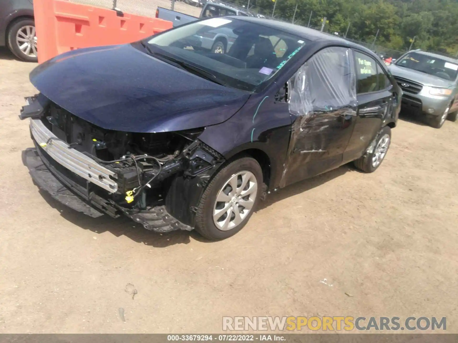 2 Photograph of a damaged car JTDEPMAE2MJ156818 TOYOTA COROLLA 2021