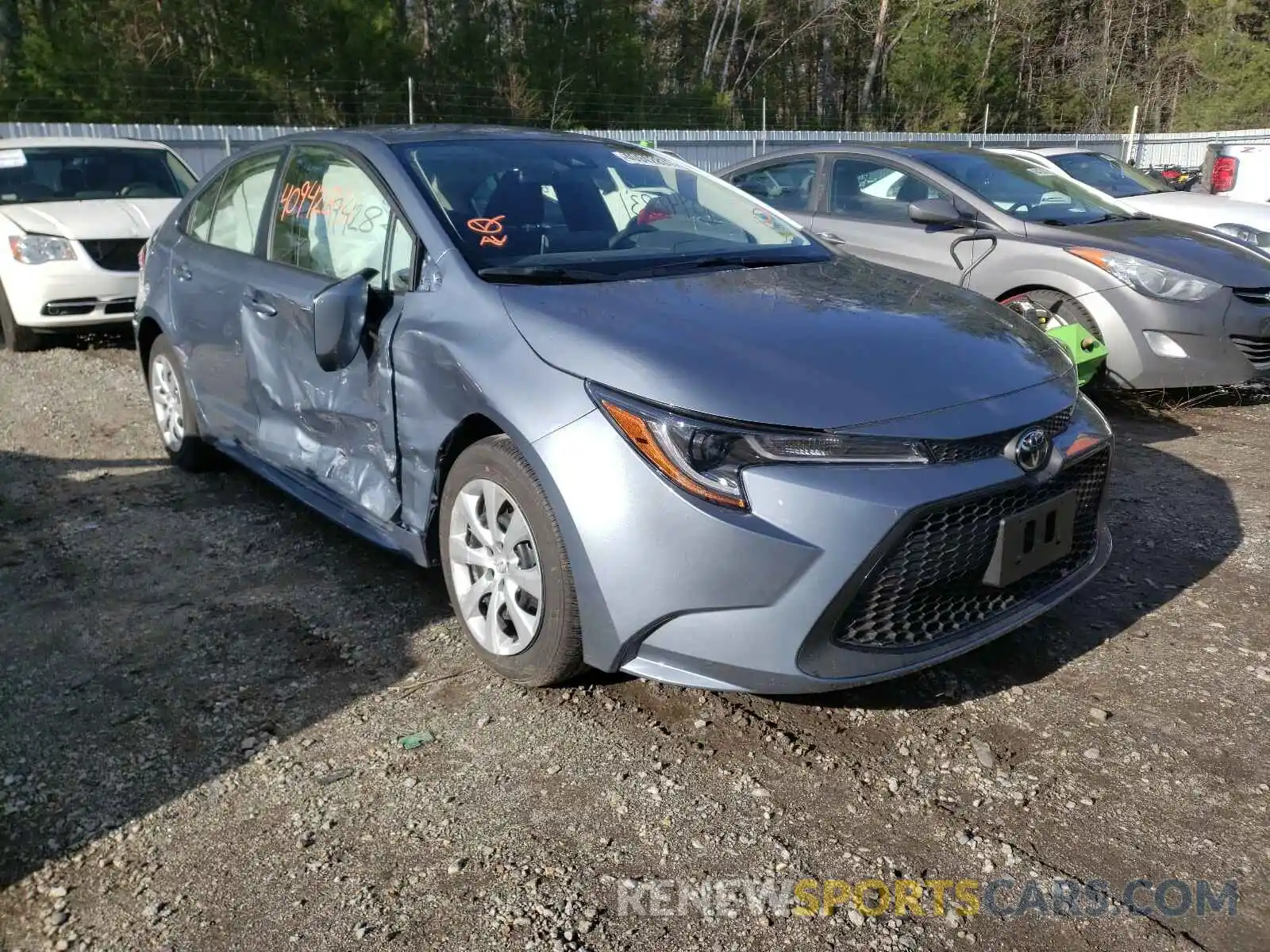 1 Photograph of a damaged car JTDEPMAE2MJ158097 TOYOTA COROLLA 2021