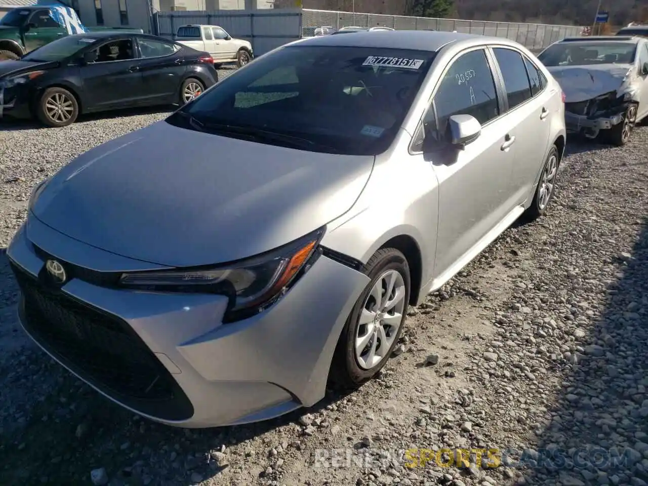 2 Photograph of a damaged car JTDEPMAE2MJ158553 TOYOTA COROLLA 2021