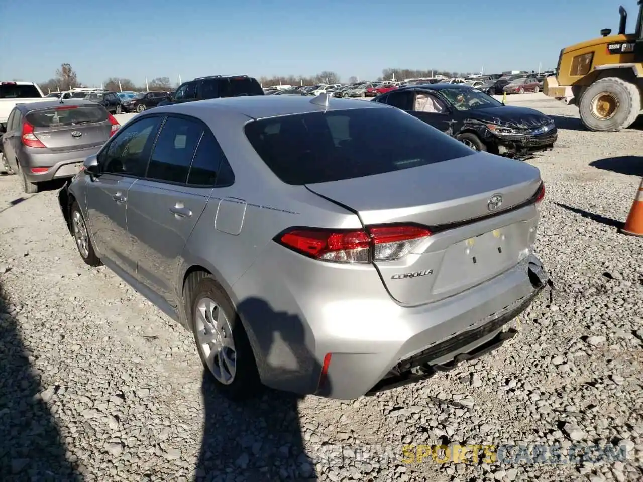 3 Photograph of a damaged car JTDEPMAE2MJ158553 TOYOTA COROLLA 2021