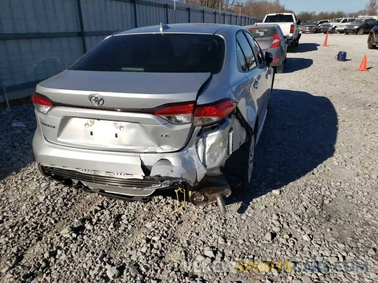 9 Photograph of a damaged car JTDEPMAE2MJ158553 TOYOTA COROLLA 2021