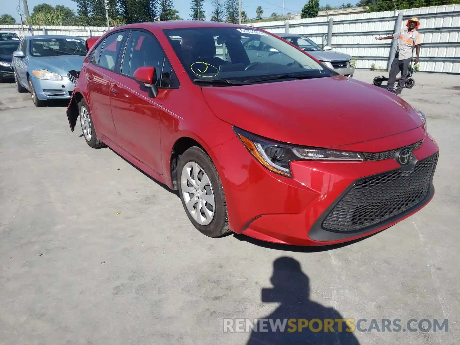 1 Photograph of a damaged car JTDEPMAE2MJ158939 TOYOTA COROLLA 2021