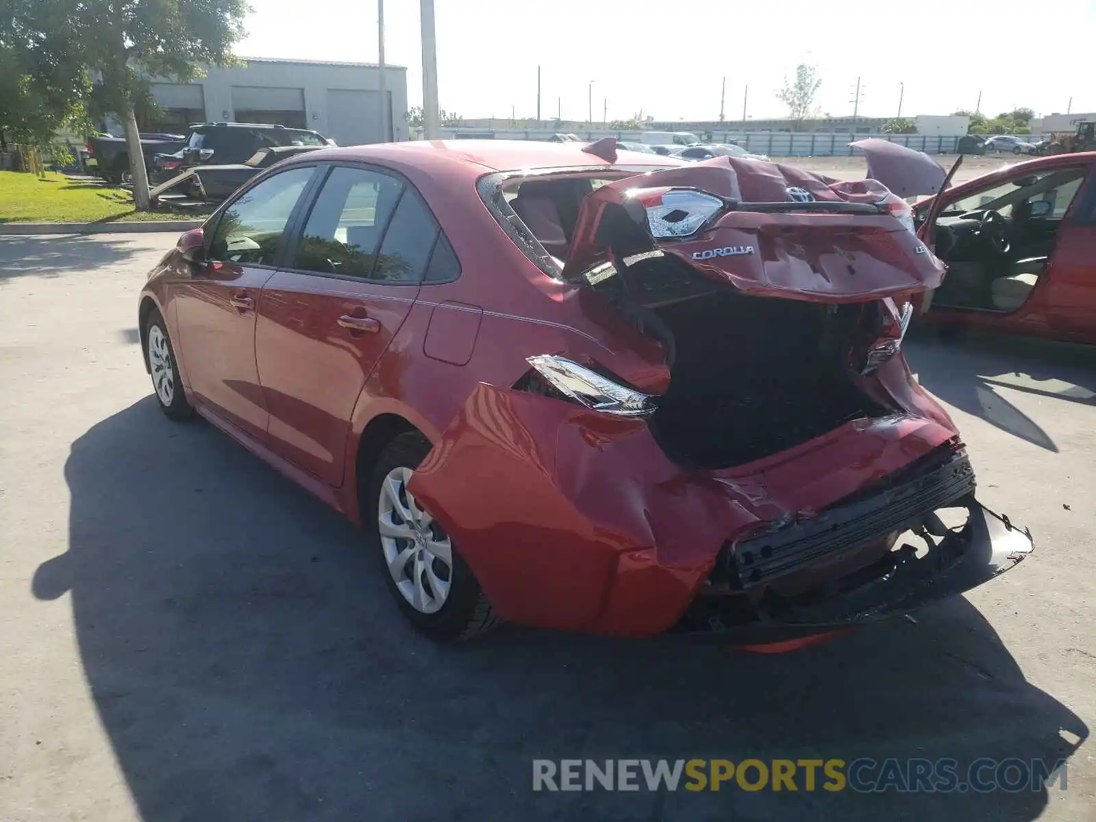 3 Photograph of a damaged car JTDEPMAE2MJ158939 TOYOTA COROLLA 2021