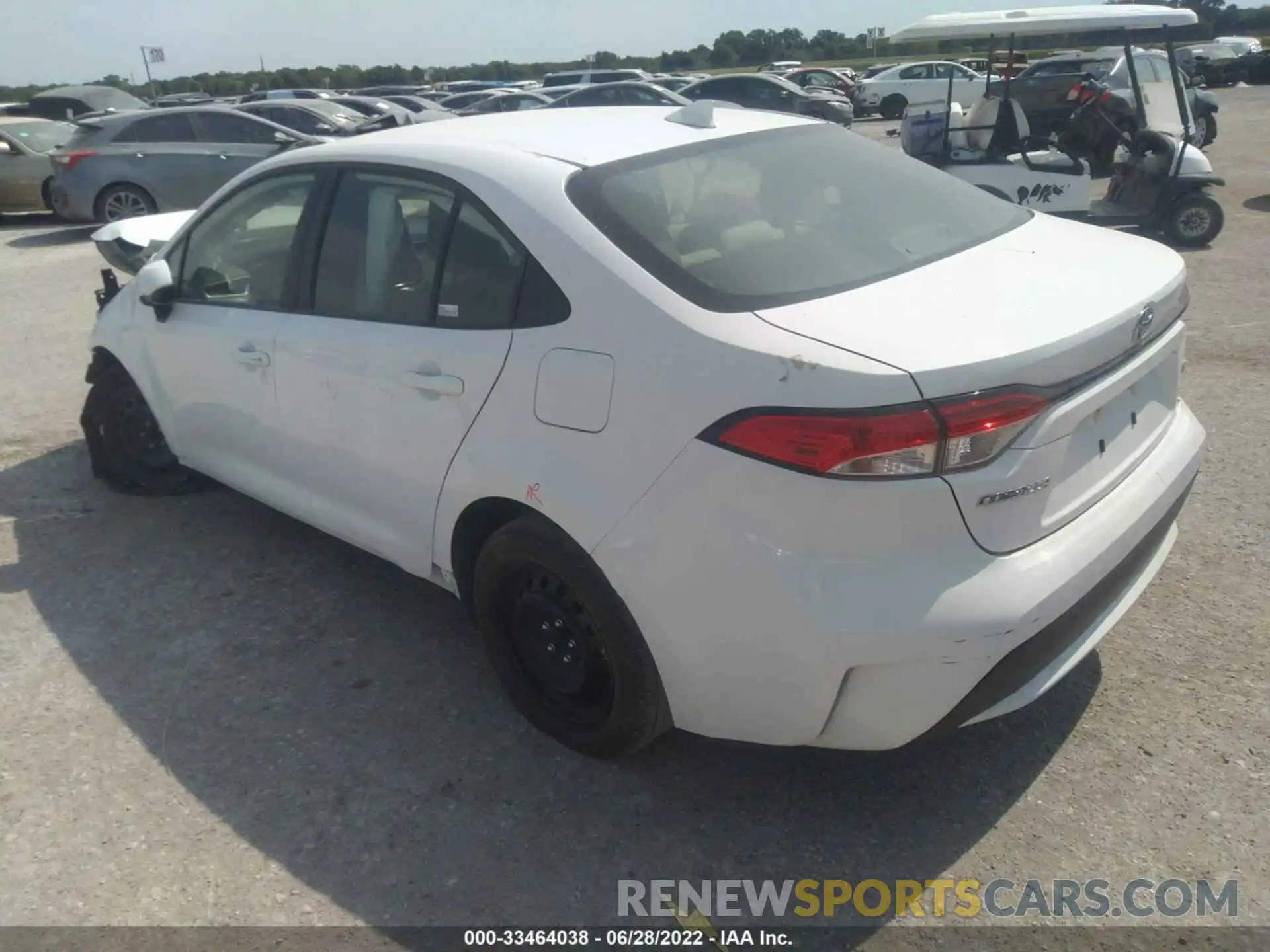 3 Photograph of a damaged car JTDEPMAE2MJ159248 TOYOTA COROLLA 2021