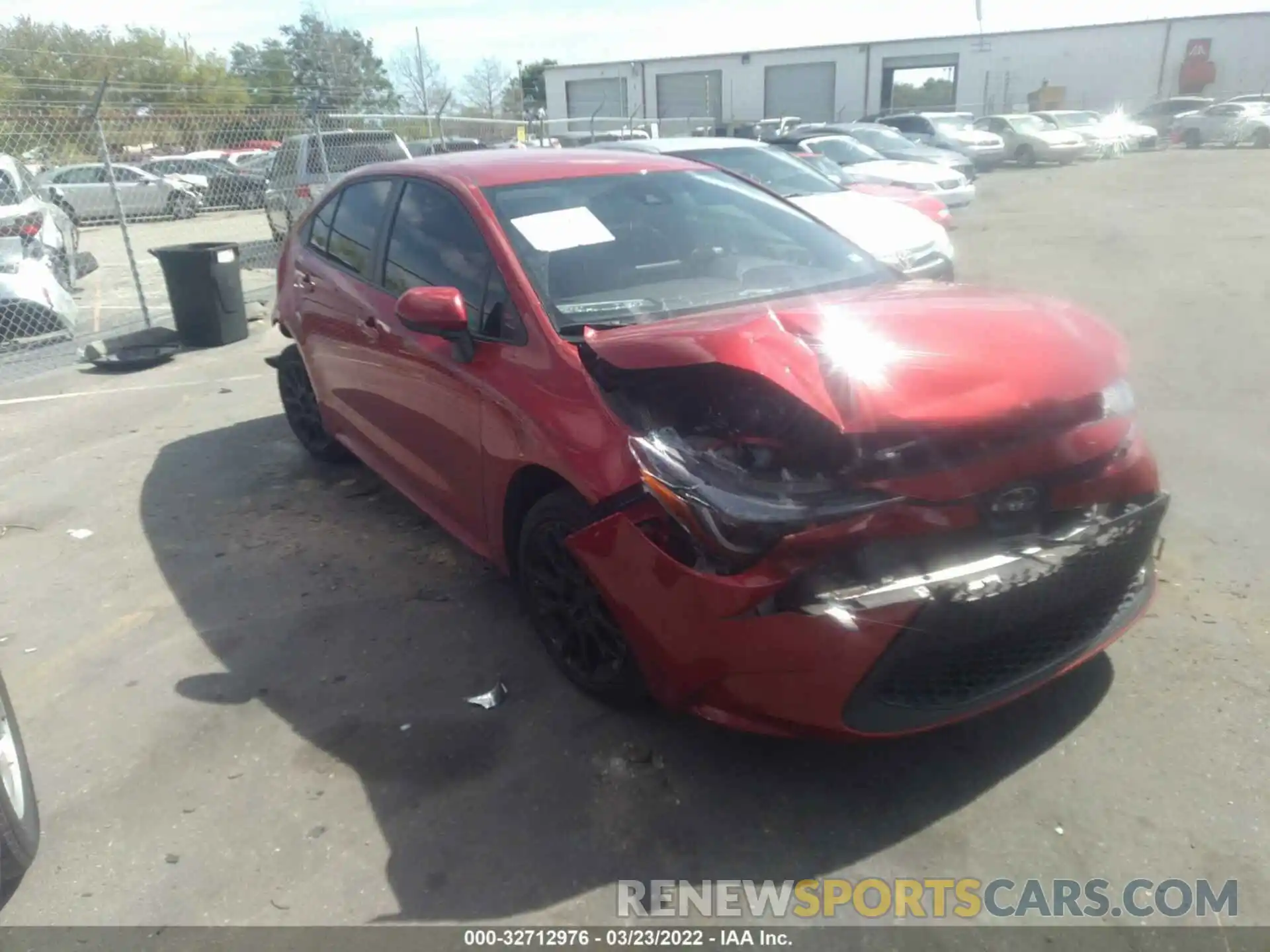 1 Photograph of a damaged car JTDEPMAE2MJ159671 TOYOTA COROLLA 2021