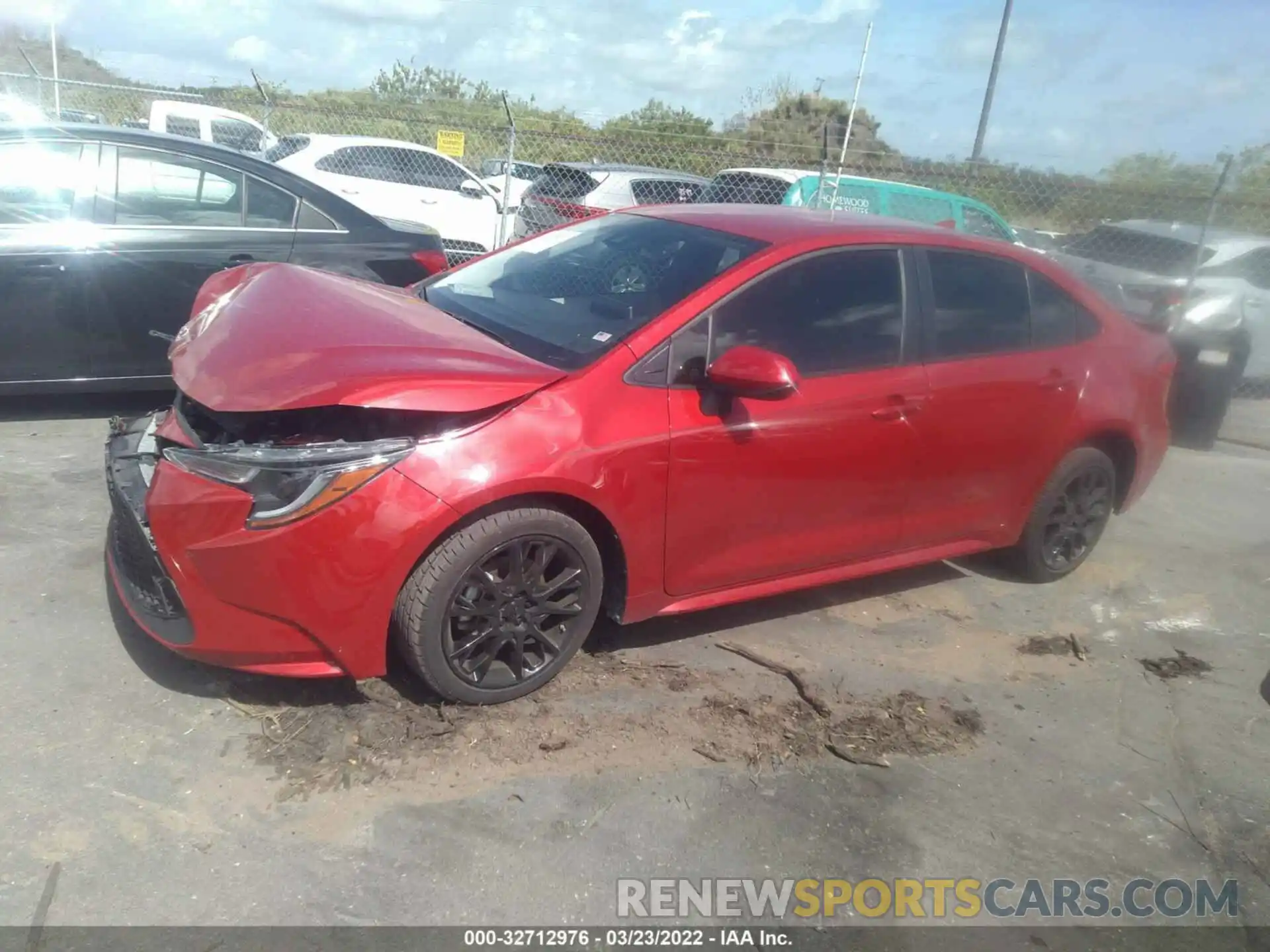 2 Photograph of a damaged car JTDEPMAE2MJ159671 TOYOTA COROLLA 2021