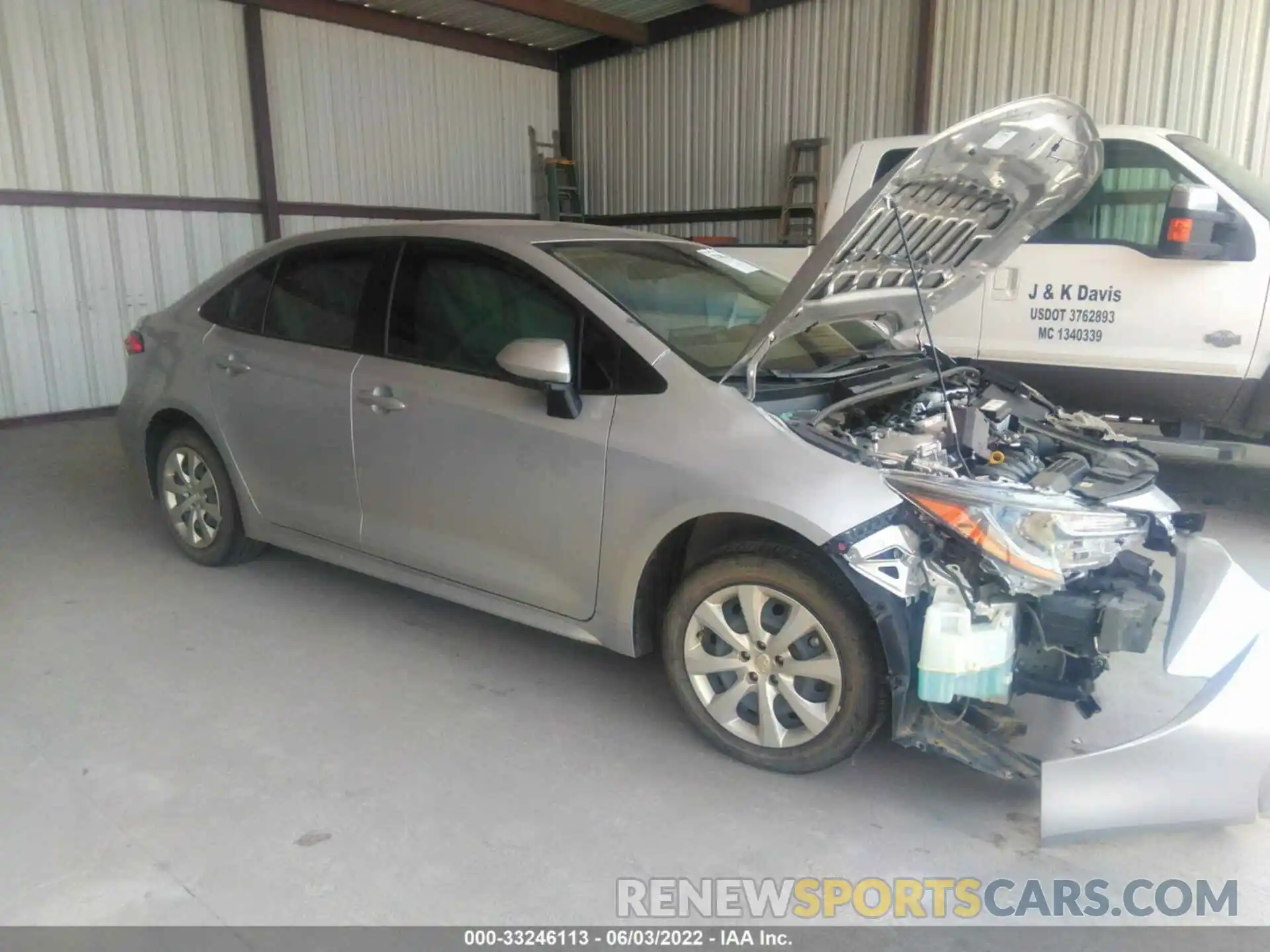 1 Photograph of a damaged car JTDEPMAE2MJ159749 TOYOTA COROLLA 2021