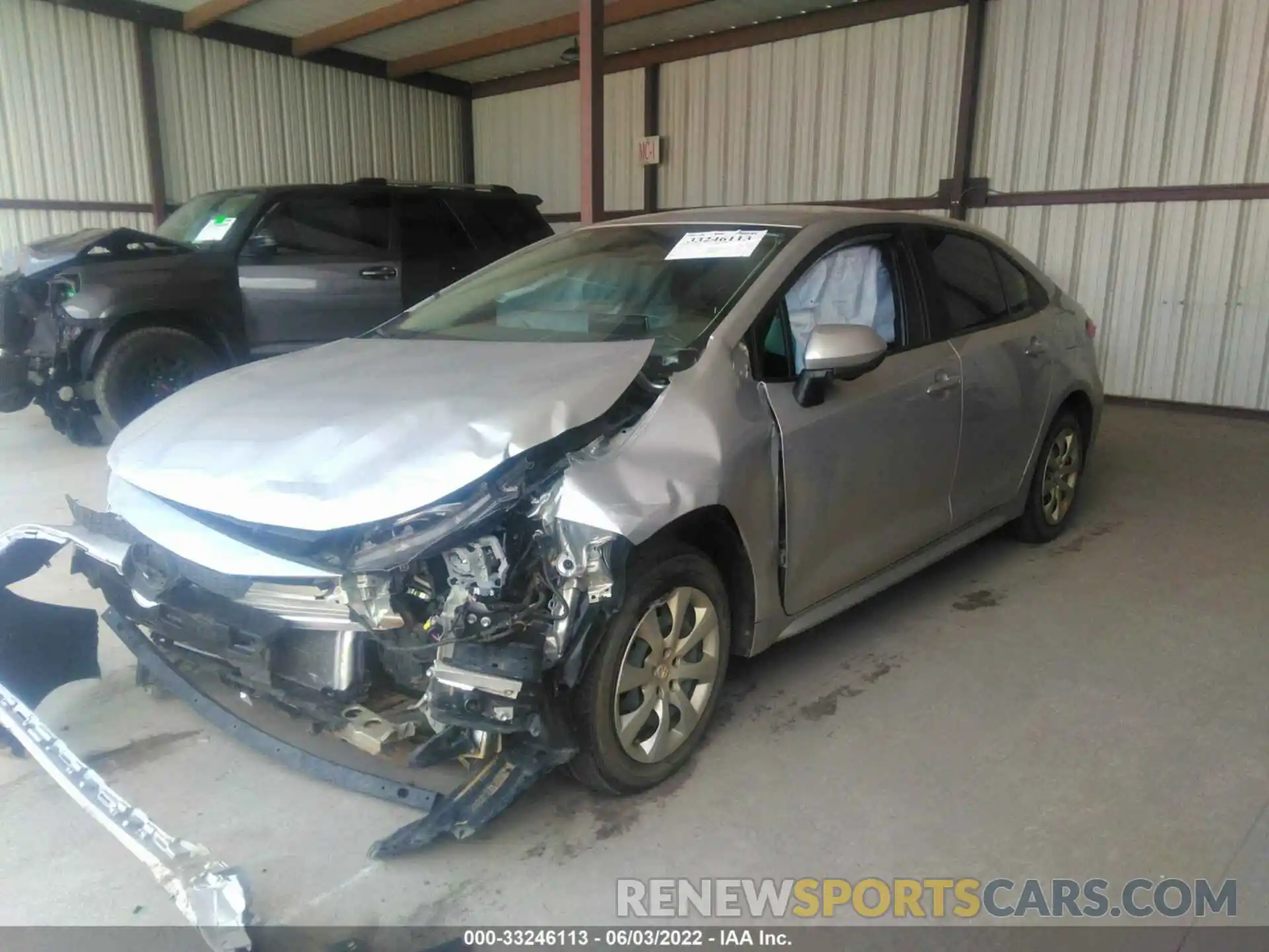 2 Photograph of a damaged car JTDEPMAE2MJ159749 TOYOTA COROLLA 2021