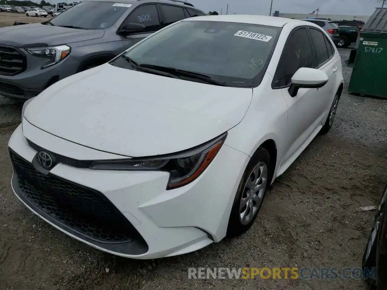 2 Photograph of a damaged car JTDEPMAE2MJ160352 TOYOTA COROLLA 2021