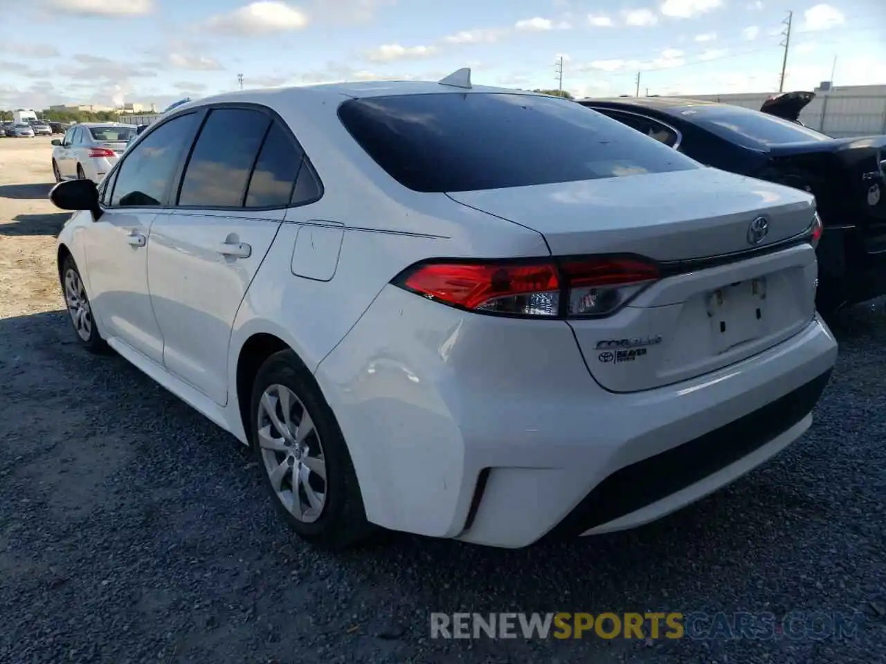 3 Photograph of a damaged car JTDEPMAE2MJ160352 TOYOTA COROLLA 2021