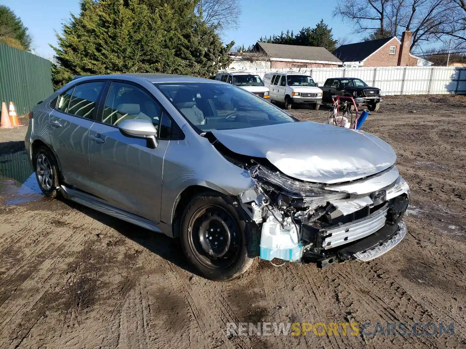 1 Photograph of a damaged car JTDEPMAE2MJ160738 TOYOTA COROLLA 2021