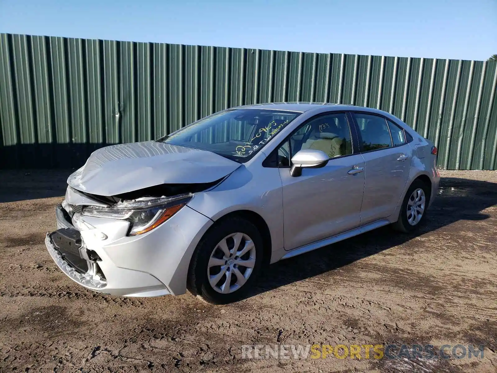 2 Photograph of a damaged car JTDEPMAE2MJ160738 TOYOTA COROLLA 2021