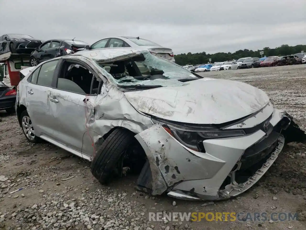 1 Photograph of a damaged car JTDEPMAE2MJ161484 TOYOTA COROLLA 2021