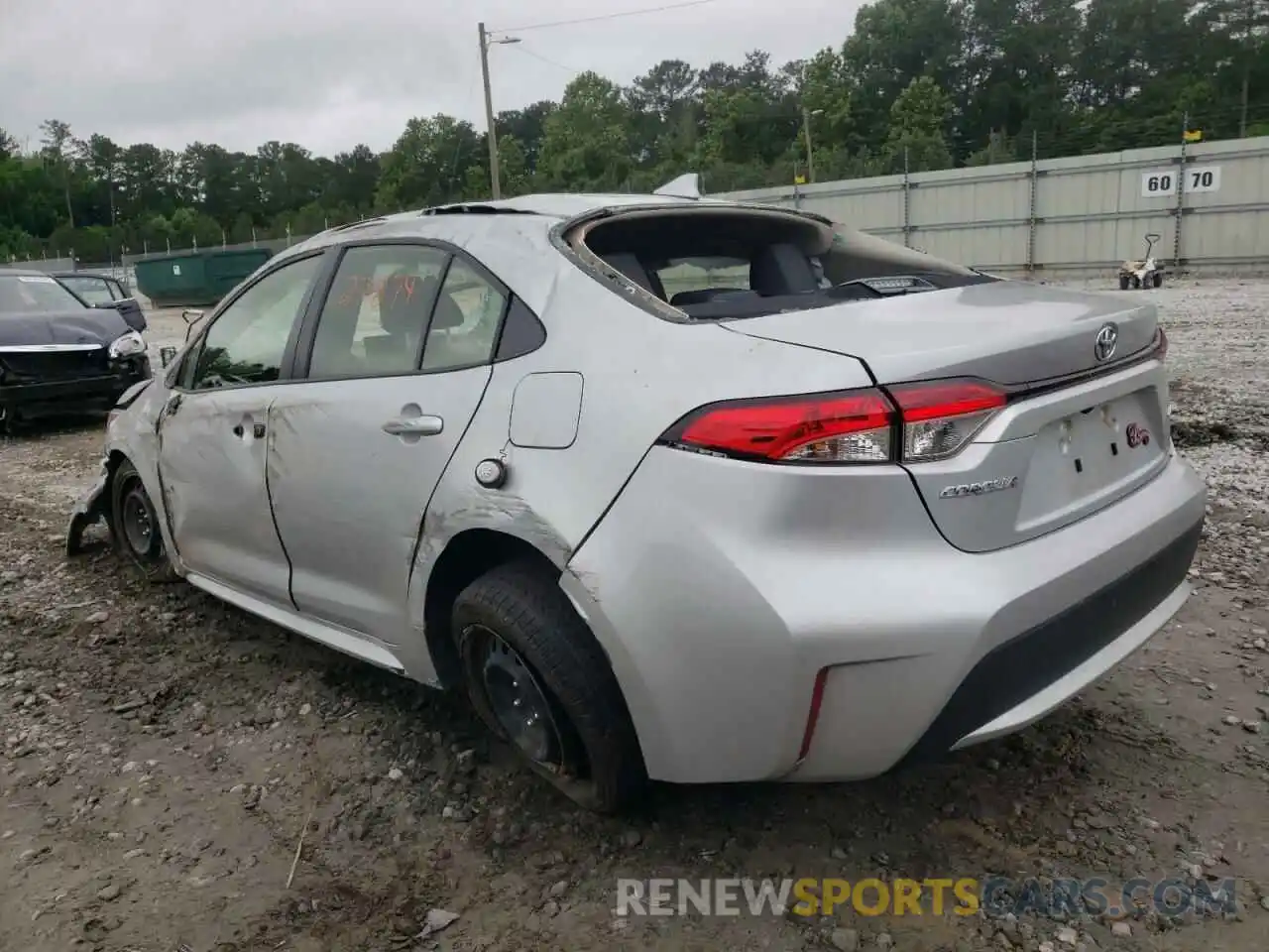 3 Photograph of a damaged car JTDEPMAE2MJ161484 TOYOTA COROLLA 2021