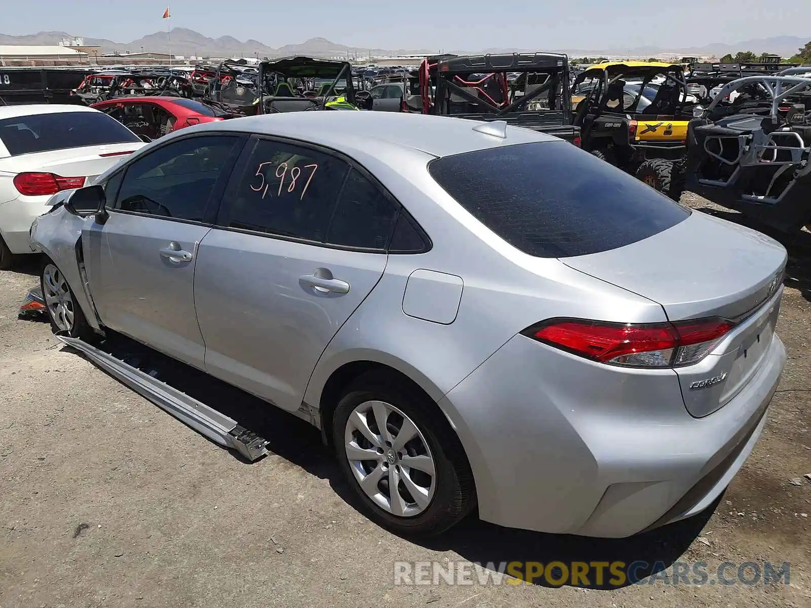 3 Photograph of a damaged car JTDEPMAE2MJ161615 TOYOTA COROLLA 2021