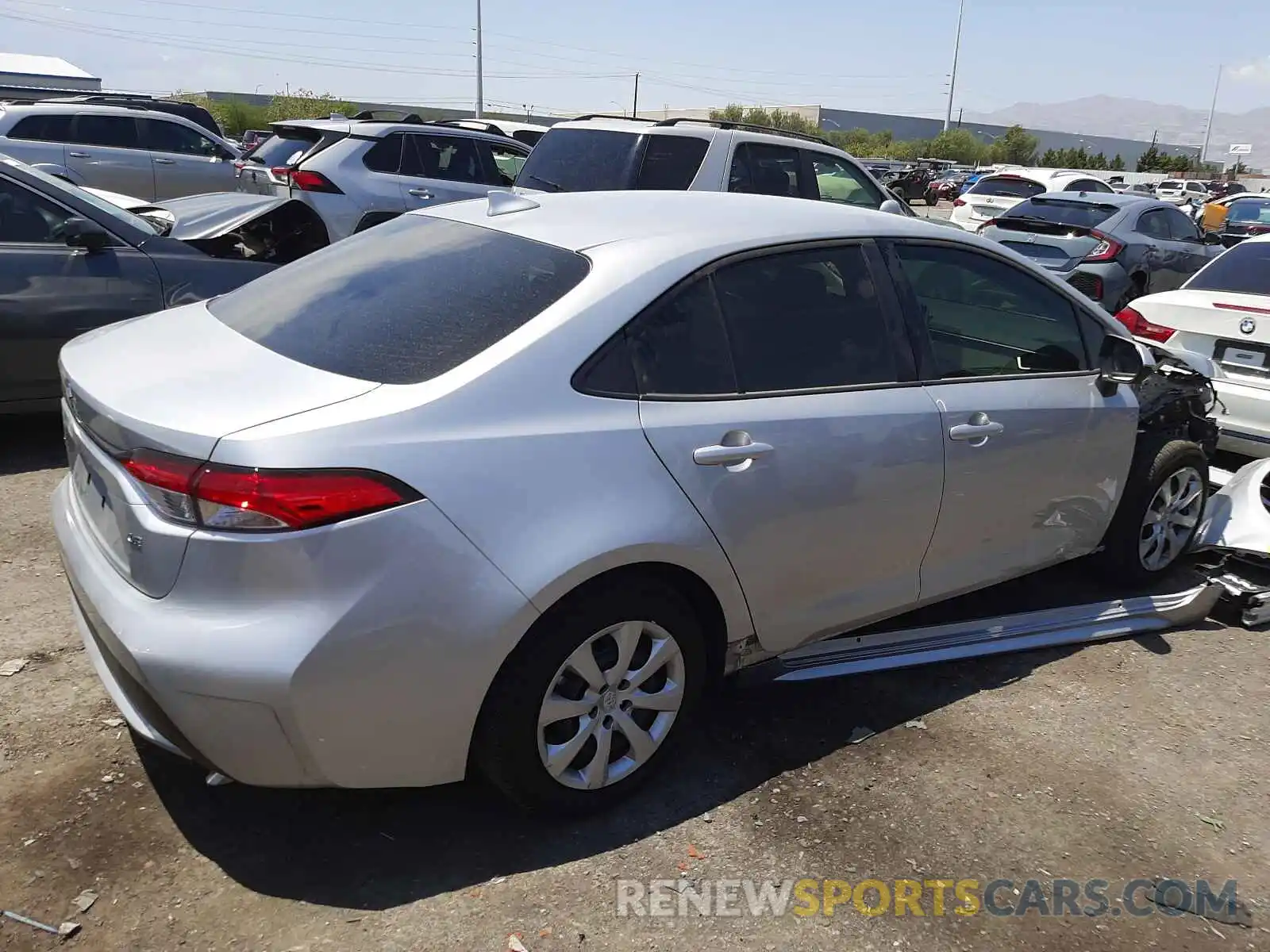 4 Photograph of a damaged car JTDEPMAE2MJ161615 TOYOTA COROLLA 2021