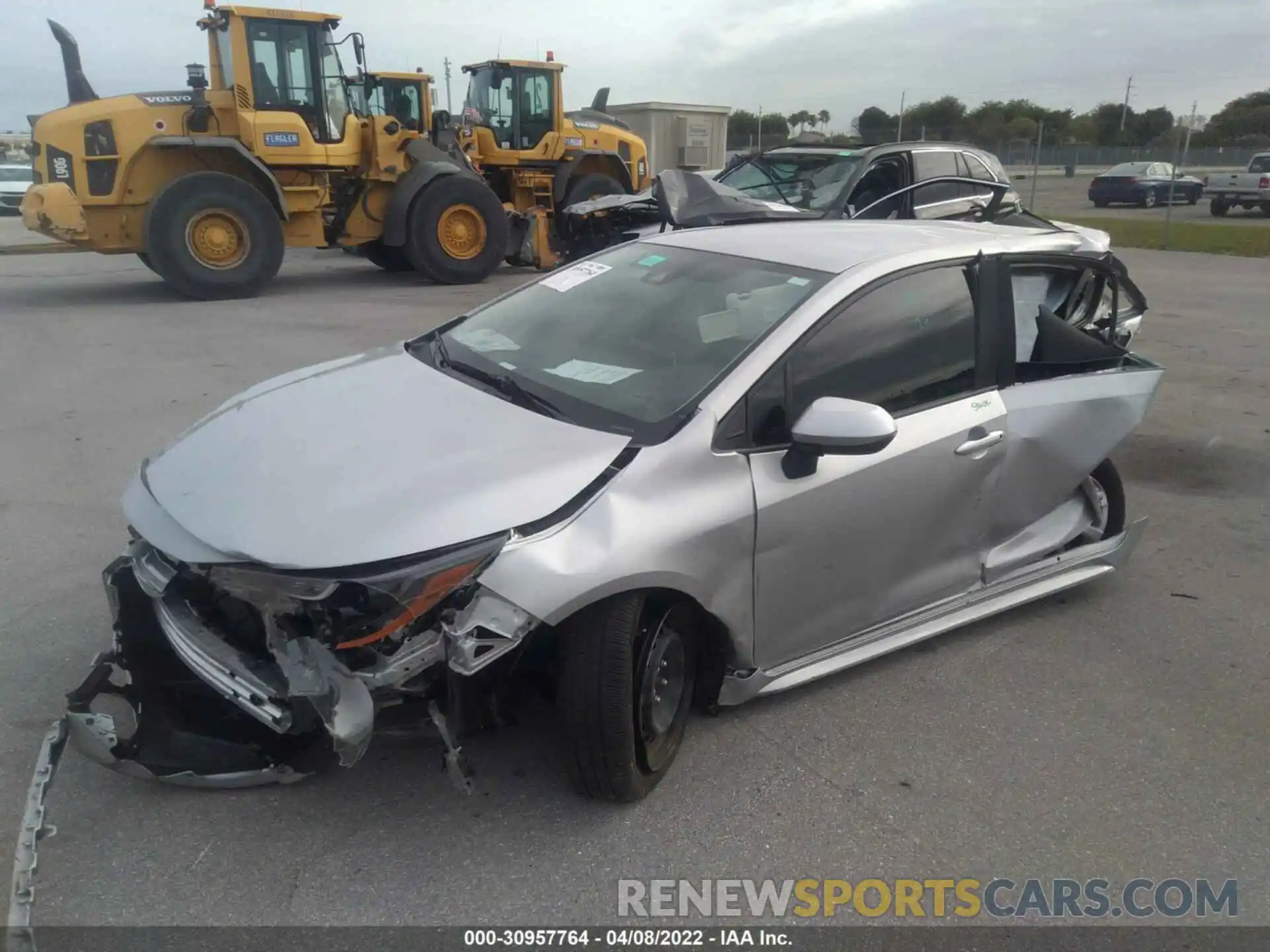 2 Photograph of a damaged car JTDEPMAE2MJ161971 TOYOTA COROLLA 2021