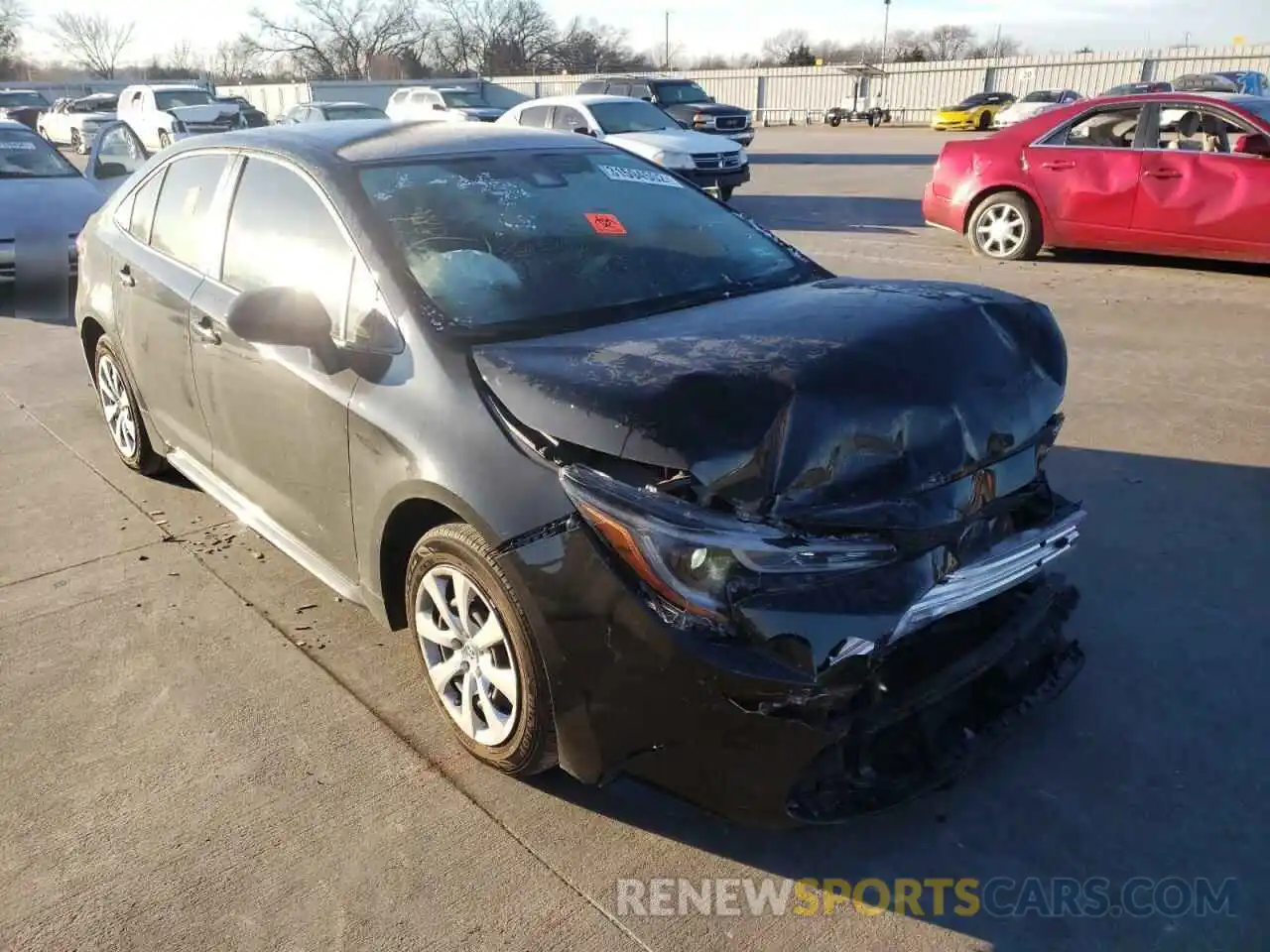 1 Photograph of a damaged car JTDEPMAE2MJ161999 TOYOTA COROLLA 2021