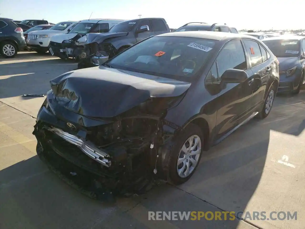 2 Photograph of a damaged car JTDEPMAE2MJ161999 TOYOTA COROLLA 2021