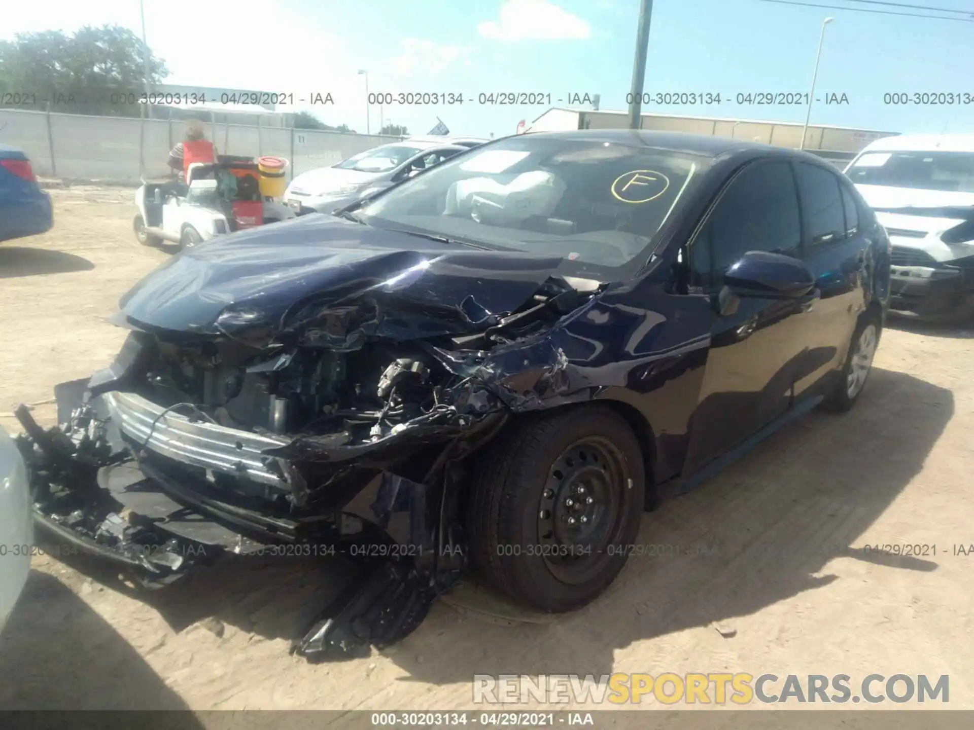 2 Photograph of a damaged car JTDEPMAE2MJ162327 TOYOTA COROLLA 2021