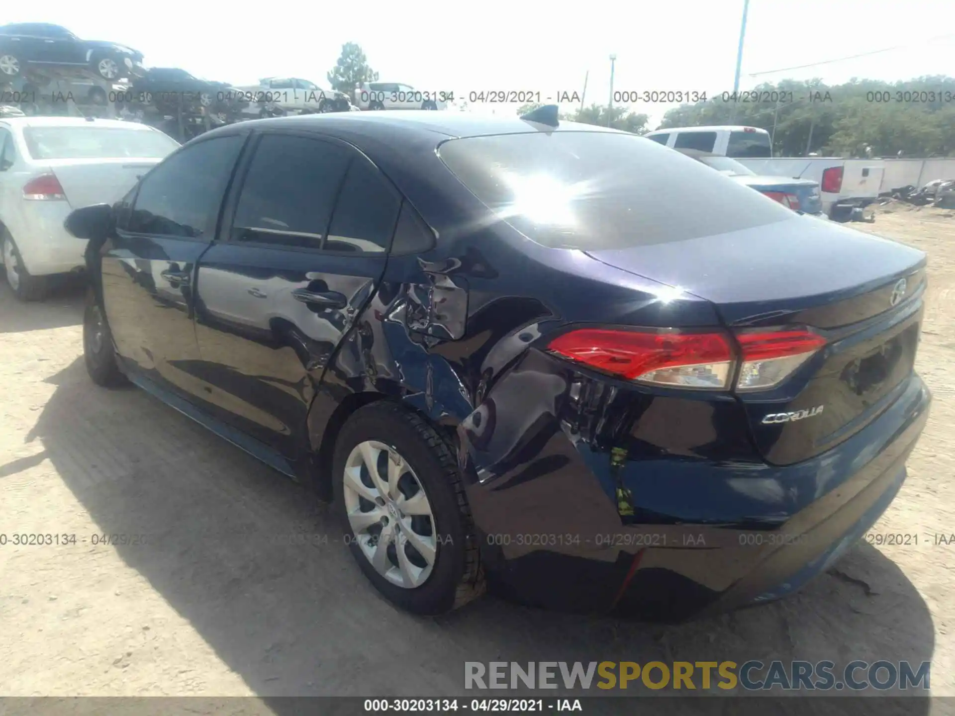 3 Photograph of a damaged car JTDEPMAE2MJ162327 TOYOTA COROLLA 2021