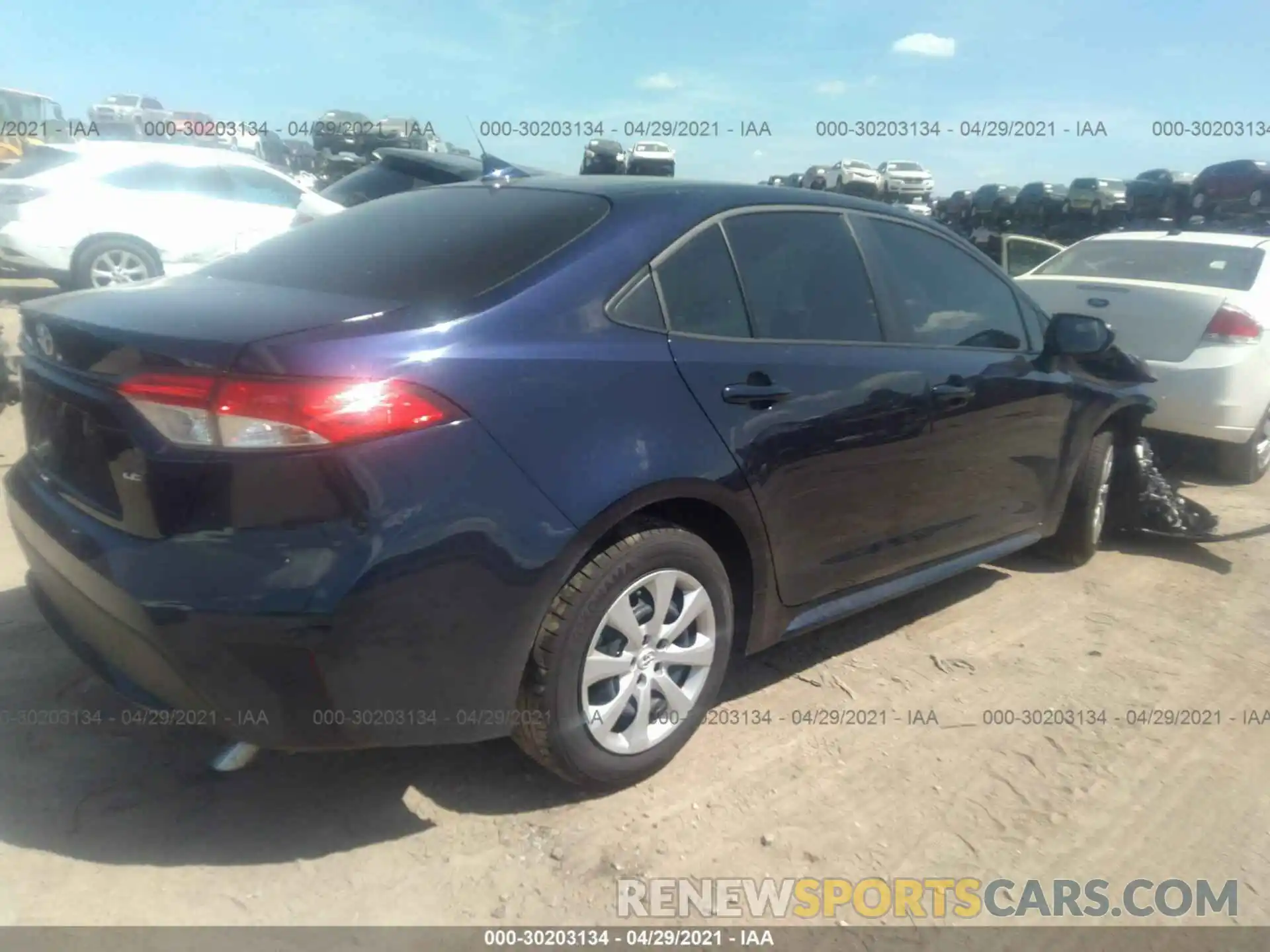 4 Photograph of a damaged car JTDEPMAE2MJ162327 TOYOTA COROLLA 2021