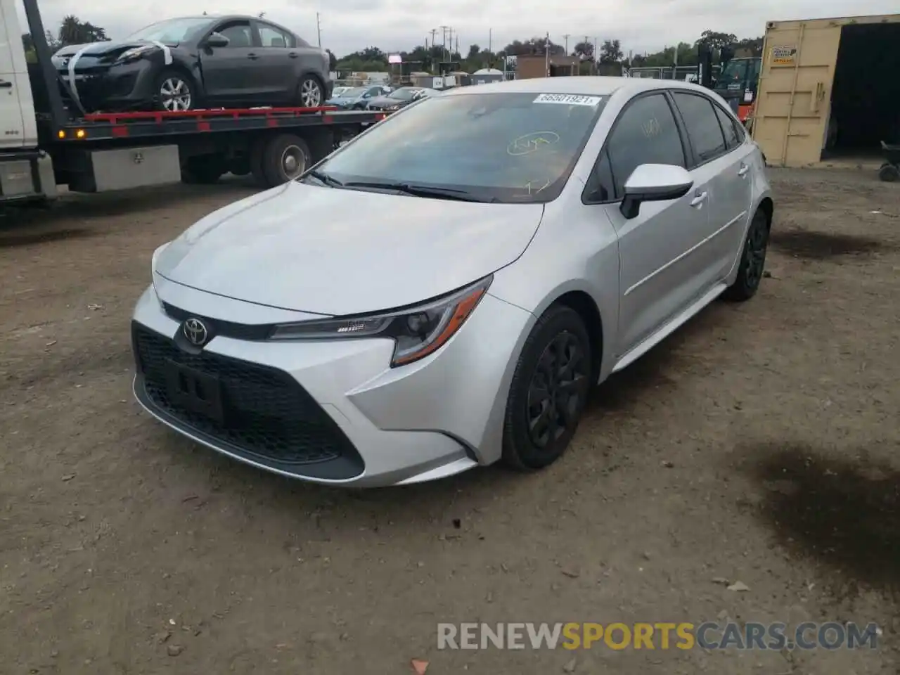 2 Photograph of a damaged car JTDEPMAE2MJ162991 TOYOTA COROLLA 2021