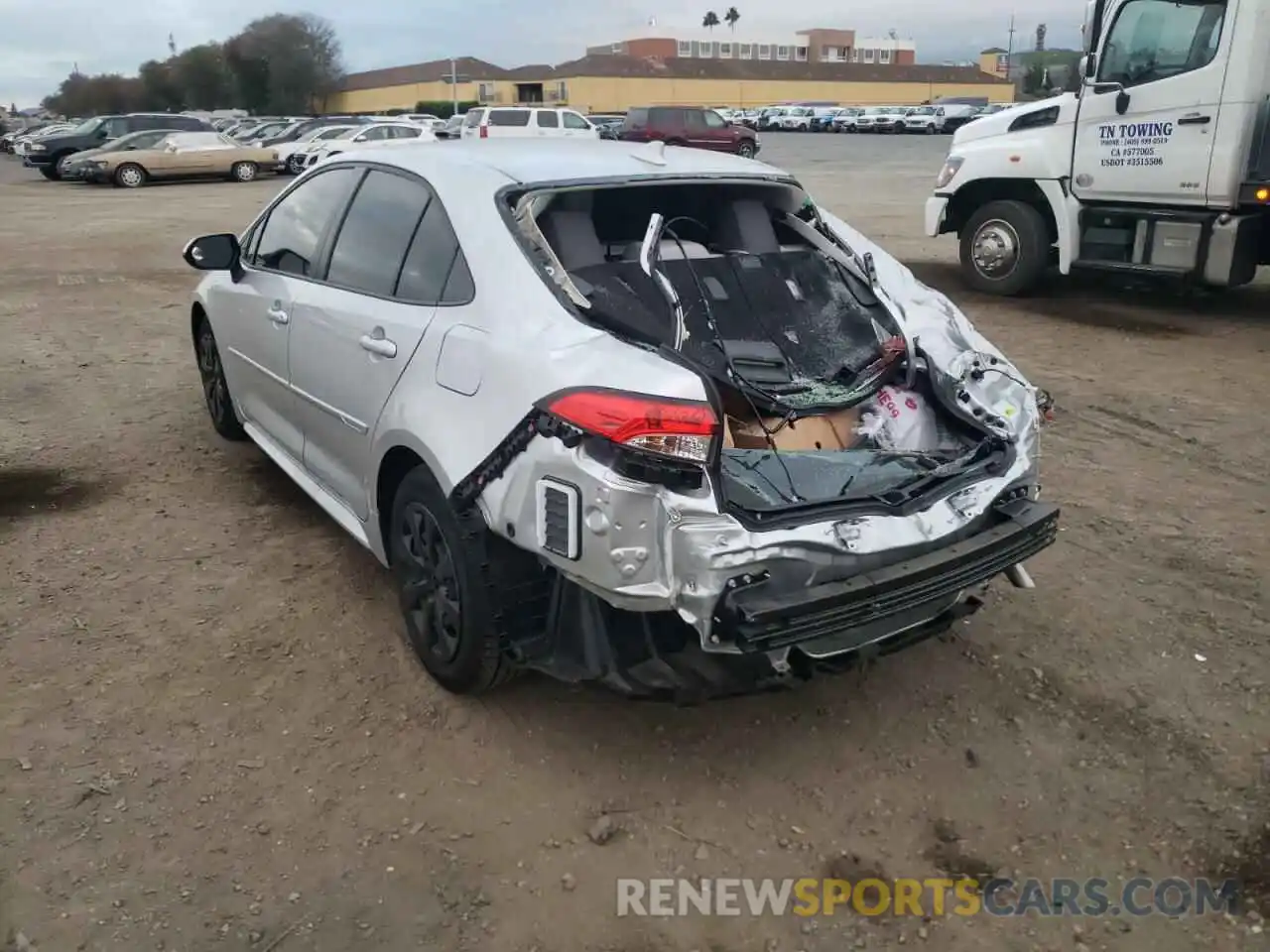 3 Photograph of a damaged car JTDEPMAE2MJ162991 TOYOTA COROLLA 2021