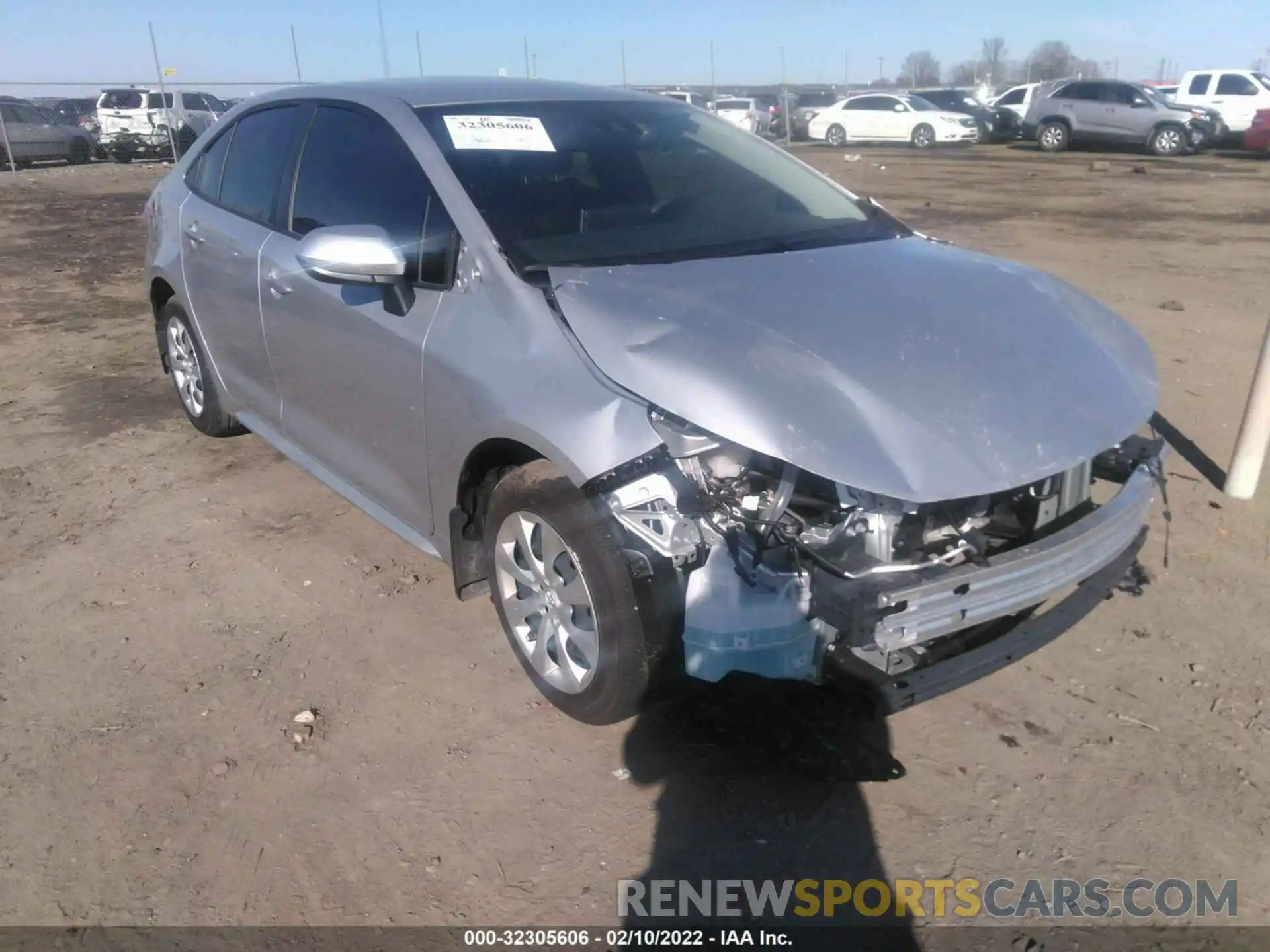 1 Photograph of a damaged car JTDEPMAE2MJ163302 TOYOTA COROLLA 2021