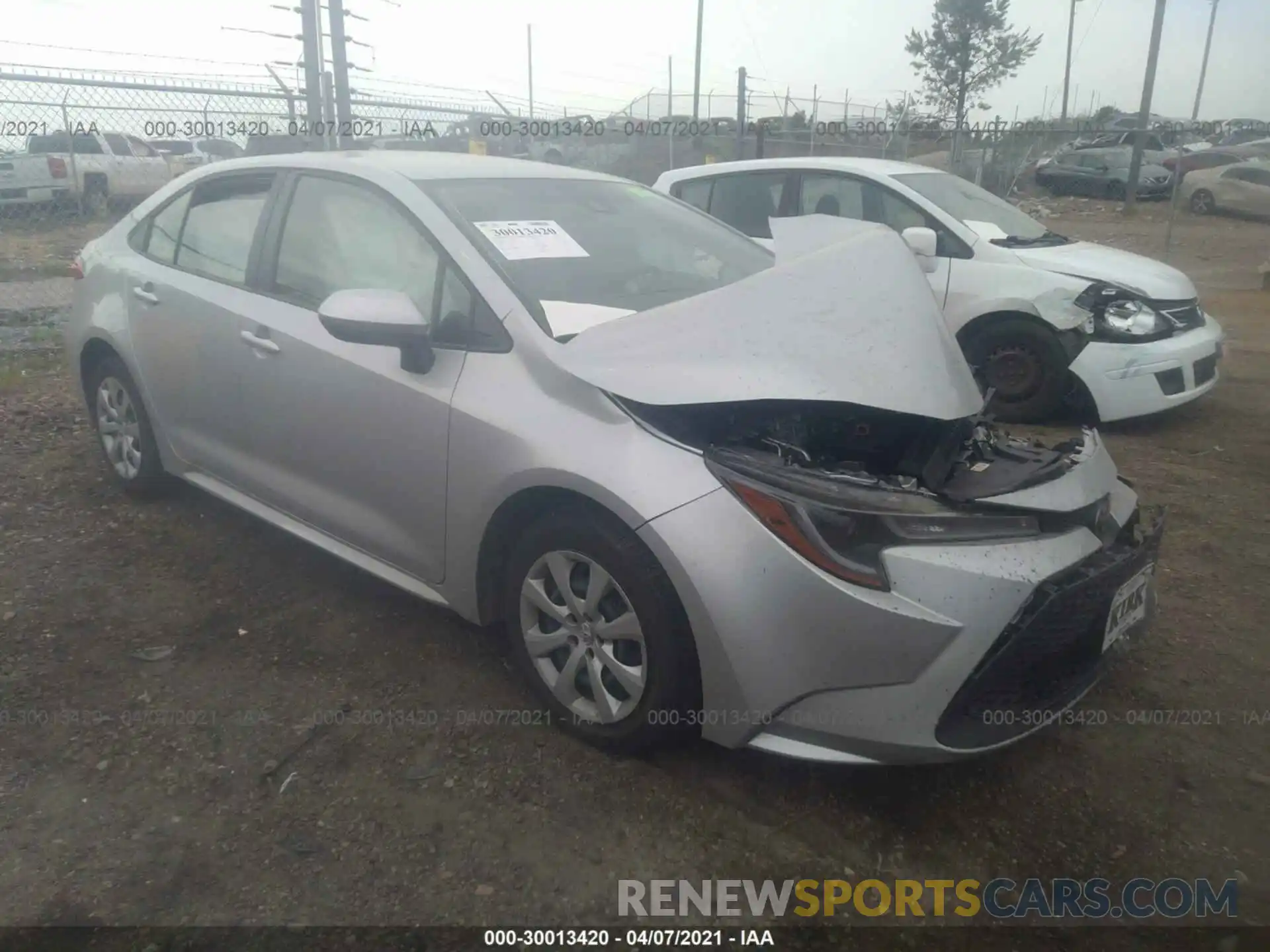 1 Photograph of a damaged car JTDEPMAE2MJ163798 TOYOTA COROLLA 2021