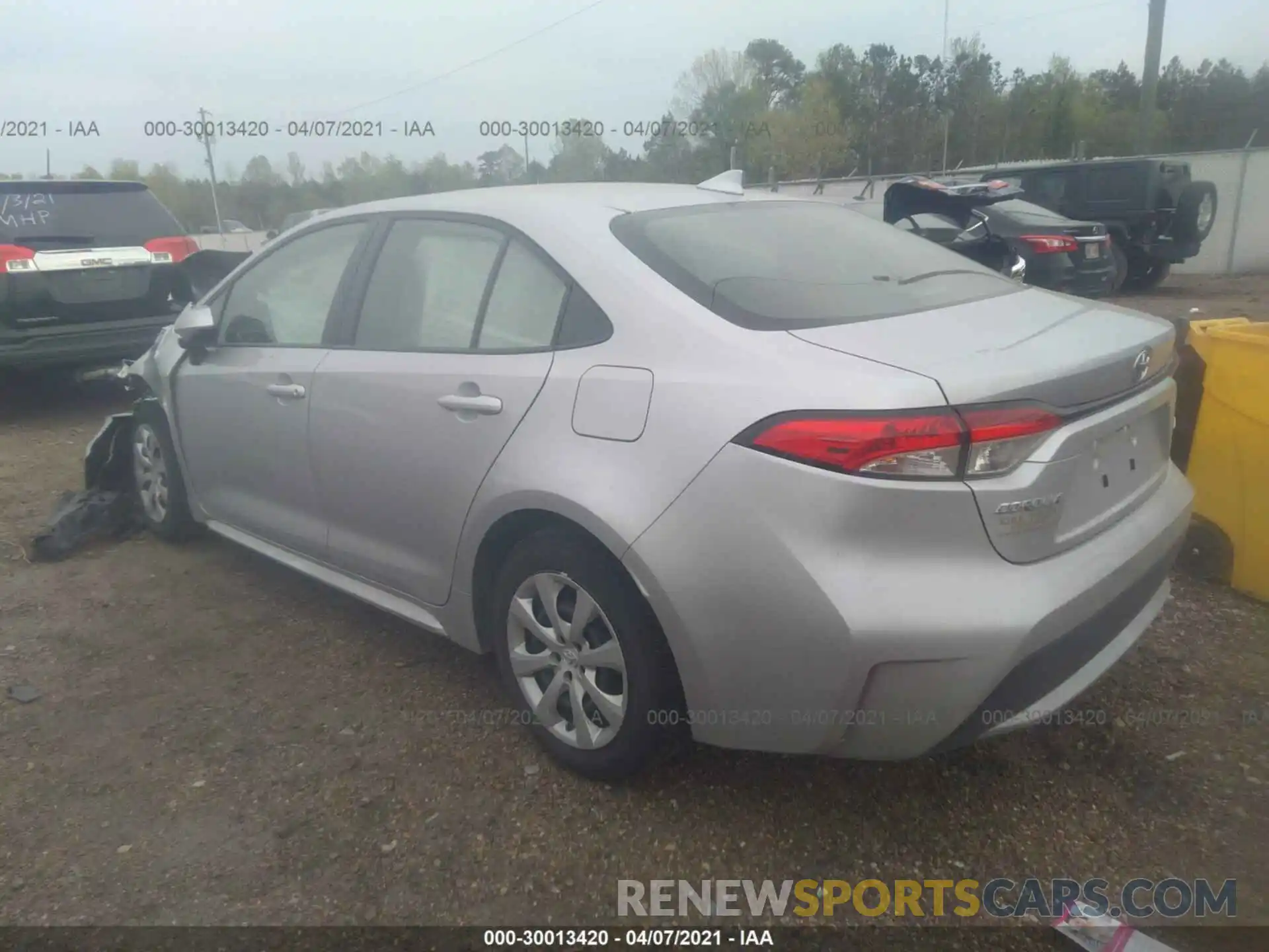 3 Photograph of a damaged car JTDEPMAE2MJ163798 TOYOTA COROLLA 2021