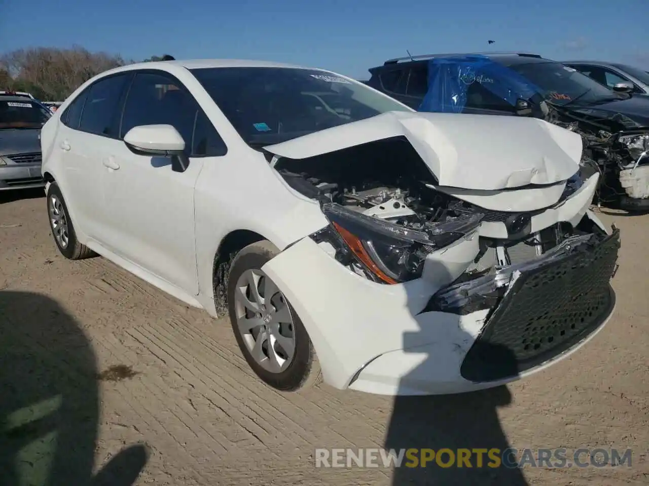 1 Photograph of a damaged car JTDEPMAE2MJ164711 TOYOTA COROLLA 2021