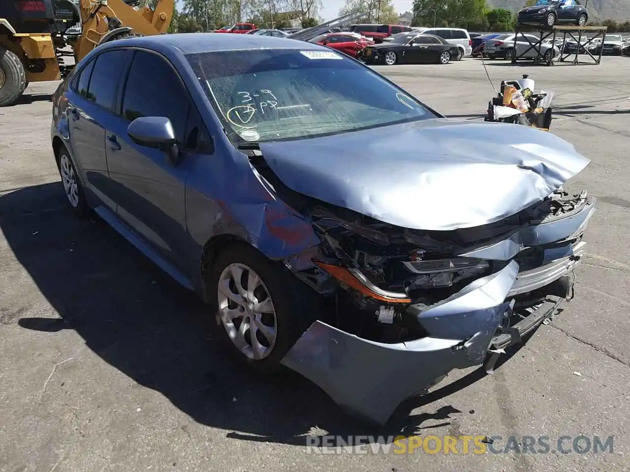 1 Photograph of a damaged car JTDEPMAE2MJ165566 TOYOTA COROLLA 2021