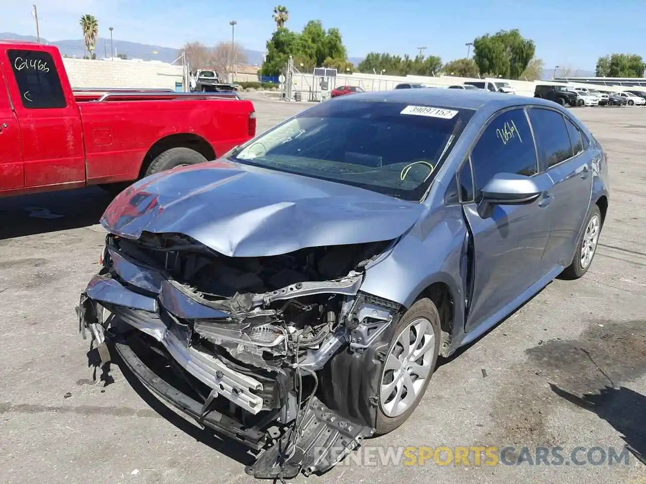 2 Photograph of a damaged car JTDEPMAE2MJ165566 TOYOTA COROLLA 2021