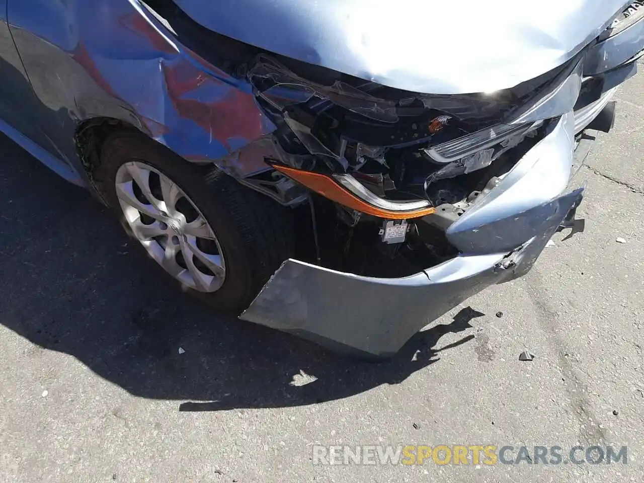 9 Photograph of a damaged car JTDEPMAE2MJ165566 TOYOTA COROLLA 2021