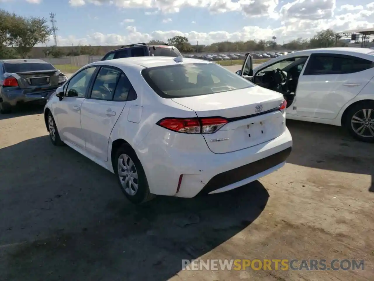 3 Photograph of a damaged car JTDEPMAE2MJ166023 TOYOTA COROLLA 2021