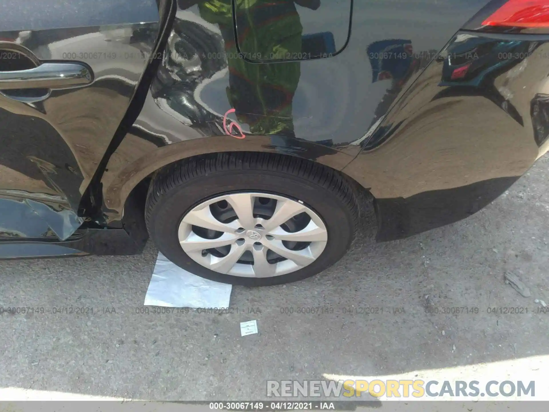 13 Photograph of a damaged car JTDEPMAE2MJ166281 TOYOTA COROLLA 2021