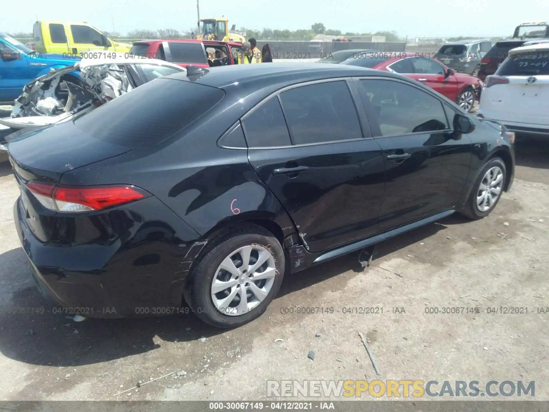 4 Photograph of a damaged car JTDEPMAE2MJ166281 TOYOTA COROLLA 2021