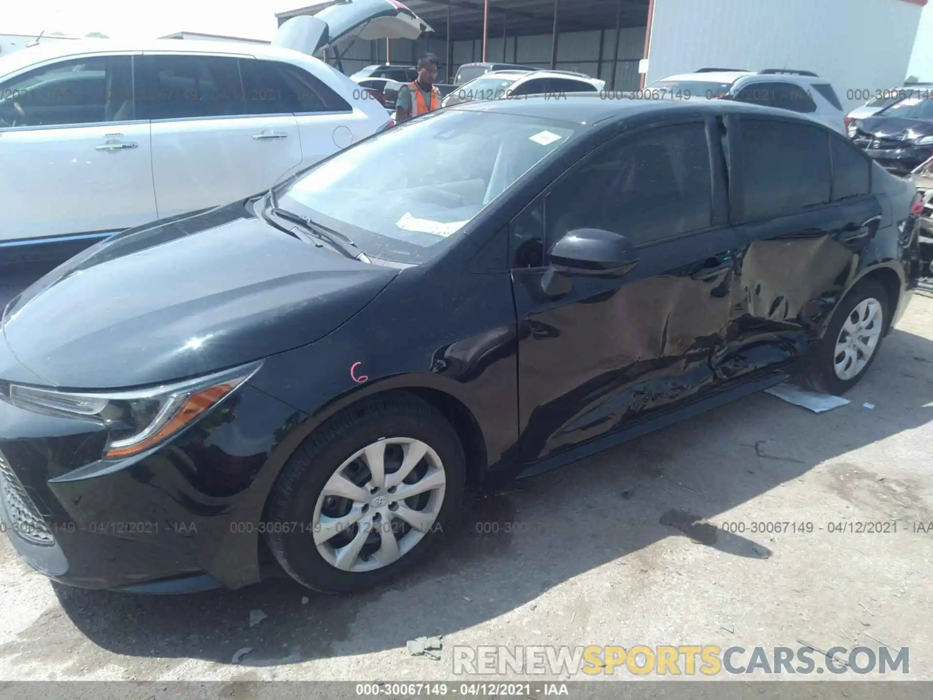 6 Photograph of a damaged car JTDEPMAE2MJ166281 TOYOTA COROLLA 2021