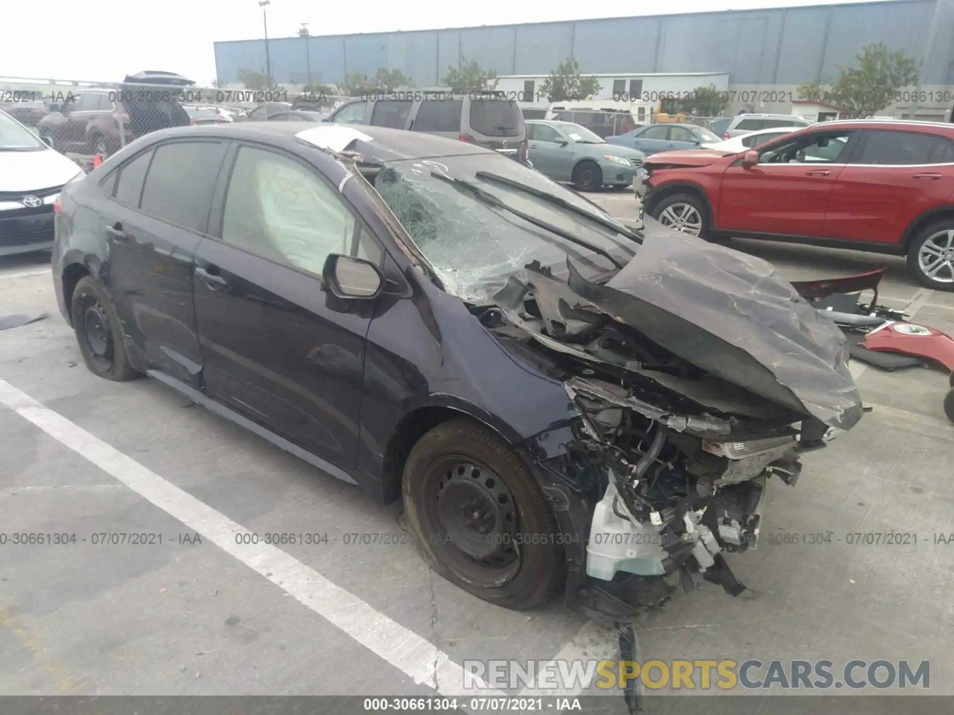 1 Photograph of a damaged car JTDEPMAE2MJ169245 TOYOTA COROLLA 2021