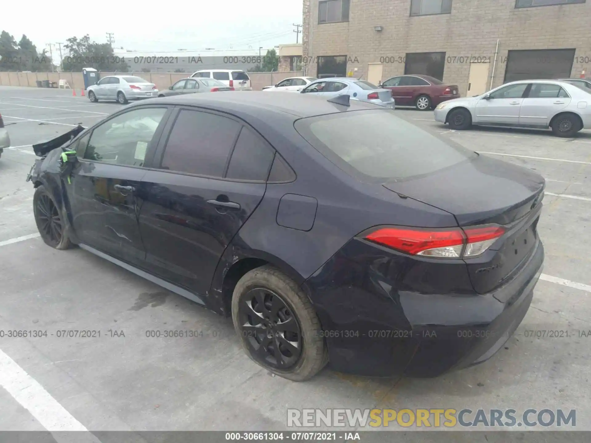 3 Photograph of a damaged car JTDEPMAE2MJ169245 TOYOTA COROLLA 2021