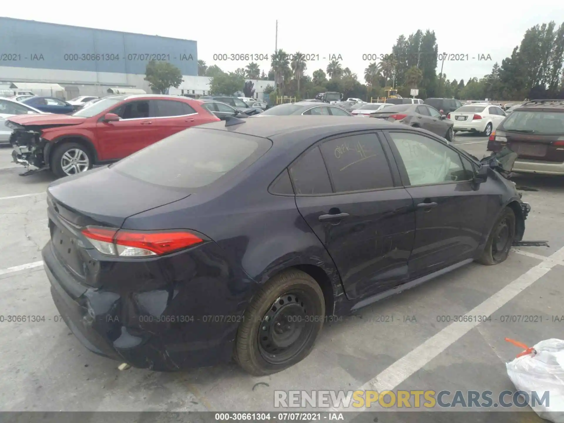 4 Photograph of a damaged car JTDEPMAE2MJ169245 TOYOTA COROLLA 2021