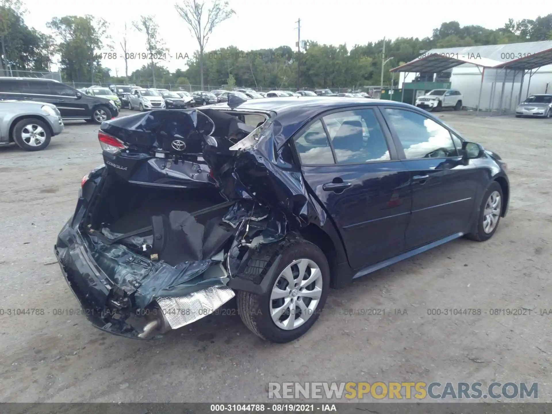 4 Photograph of a damaged car JTDEPMAE2MJ170816 TOYOTA COROLLA 2021