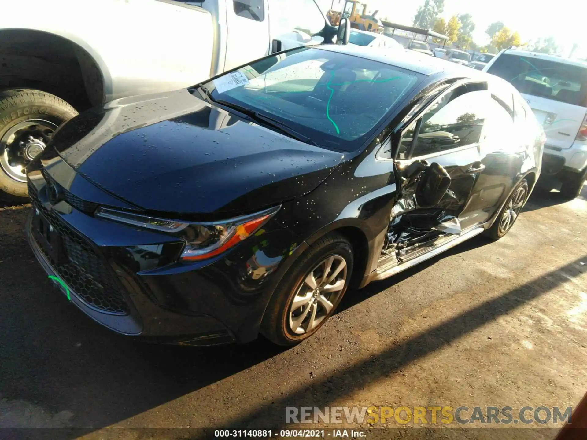 2 Photograph of a damaged car JTDEPMAE2MJ171478 TOYOTA COROLLA 2021