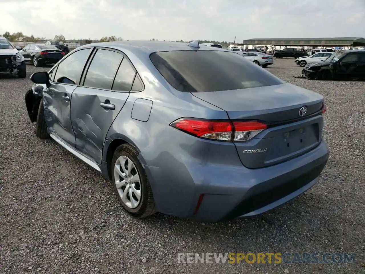 3 Photograph of a damaged car JTDEPMAE2MJ171769 TOYOTA COROLLA 2021